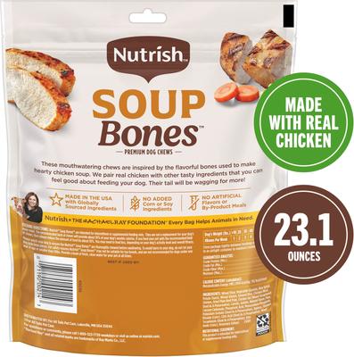 Show full view: Nutrish Soup Bones Premium Chicken & Veggies Flavor Dog Chews, 23.1-oz bag (Rachael Ray) slide 3 of 13