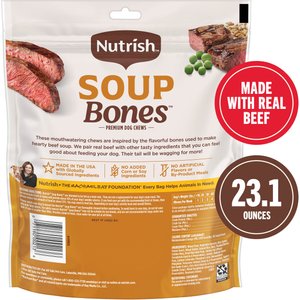 Nutrish Soup Bones Premium Beef & Barley Flavor Dog Treats, 23.1-oz bag (Rachael Ray)