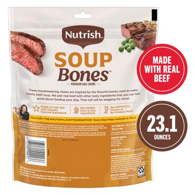 Show full view: Variety Pack - Rachael Ray Nutrish Soup Bones Chicken & Veggies Flavor Dog Treats, Beef & Barley & Turkey & Rice Flavors slide 4 of 10