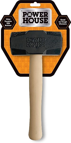 Show full view: Power House Hammer Tough Dog Chew Toy, Black slide 1 of 1