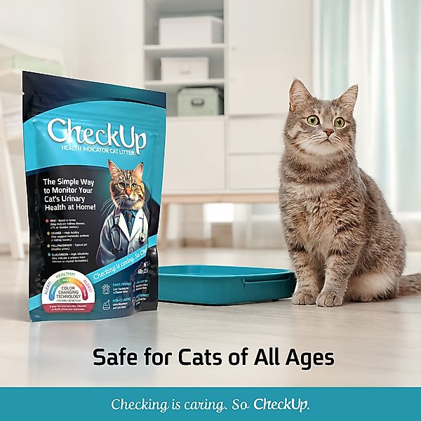Show full view: CheckUp Health Indicator Color-Changing Odor Control Non-Clumping Crystal Cat Litter, 6-lb bag slide 8 of 8