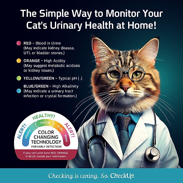 Show full view: CheckUp Health Indicator Color-Changing Odor Control Non-Clumping Crystal Cat Litter, 6-lb bag slide 5 of 8