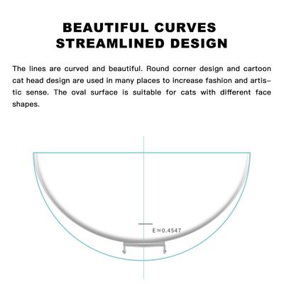 Show full view: LaiFug Plastic Elevated Cat Bowl, White slide 5 of 9