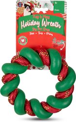 Bow-Wow Pet Wreath with Rope Dog Tug Toy