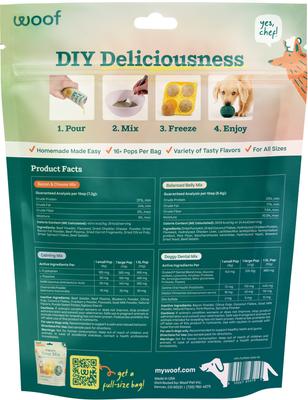 Show full view: Woof Pupsicle Mix Sample Pack Lickable Dog Treats, 6-oz bag slide 3 of 11