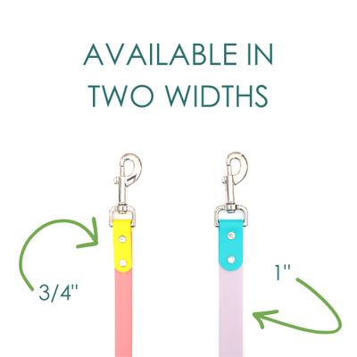 Show full view: Mimi Green Two Tone Waterproof Biothane Dog Leash, Mesa/Olive Green, 6-ft long, 1-in wide slide 4 of 4