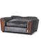 Show in main carousel: Moots Personalized VIP Microsuede Oak Couch Dog Bed with Removable Cover, Charcoal, Medium slide 2 of 7