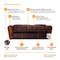 Show in main carousel: Moots Personalized VIP Microsuede Oak Couch Dog Bed with Removable Cover, Chocolate, Large slide 5 of 7