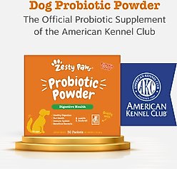 Zesty Paws Probiotic Powder Pumpkin Flavored Gut Flora & Digestive Aid Supplement for Dogs, 30 count slide 2 of 9