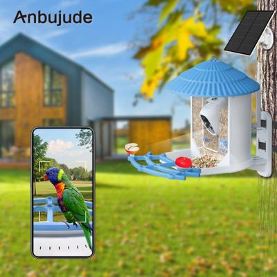 Show full view: Aoruefar Smart Bird Feeder with Camera, Blue slide 4 of 7
