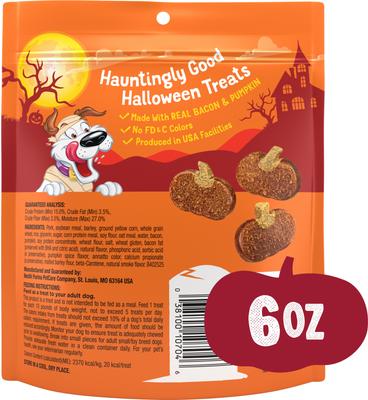Show full view: Beggin' Pupkin Bites with Bacon Halloween Dog Treats, 6-oz pouch slide 3 of 9