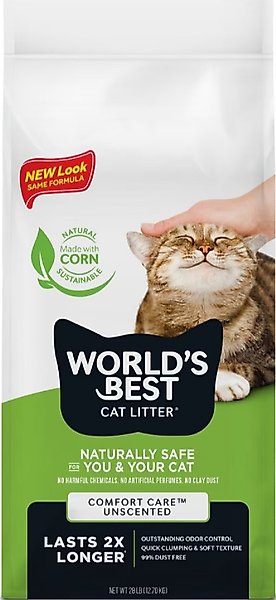 World's Best Unscented Clumping Corn Cat Litter