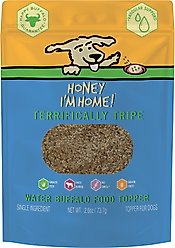 Honey I'm Home! Terrifically Tripe Natural Water Buffalo Dog Meal Topper, 2.61-oz bag