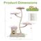 Show in main carousel: Coziwow 57-in Flower Plush Iron Frame Cat Tree & Condo slide 3 of 10