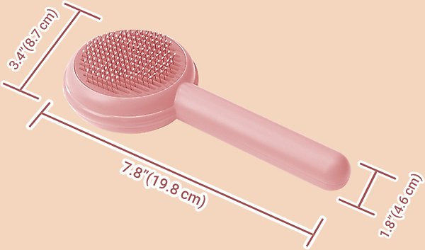 Show full view: Happy & Polly Donut Cat Groom Brush, Pink slide 8 of 8