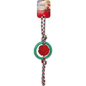Bow-Wow Pet Holiday Rope Dog Tug Toy