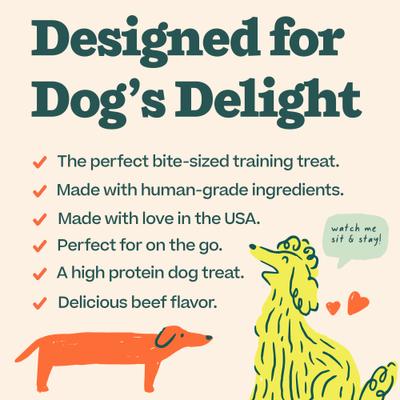 Show full view: Woof Love Nuggets Meat & Beef Grain-Free Adult Soft & Chewy Training Dog Treats, 5.5-oz bag slide 4 of 8