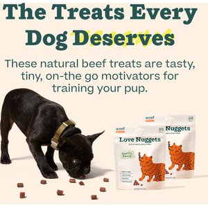 Woof Love Nuggets Meat & Beef Grain-Free Adult Soft & Chewy Training Dog Treats, 5.5-oz bag