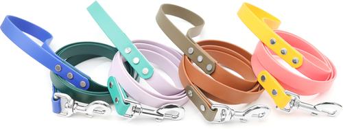 Show full view: Mimi Green Two Tone Waterproof Biothane Dog Leash, Mesa/Olive Green, 6-ft long, 1-in wide slide 2 of 4