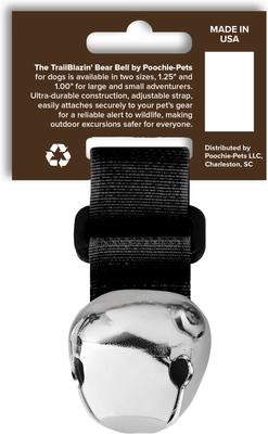 Show full view: Poochie-Pets TrailBlazin' Dog Collar Bear Bell, Black, Large slide 2 of 7