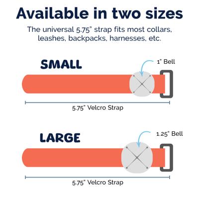 Show full view: Poochie-Pets TrailBlazin' Dog Collar Bear Bell, Orange, Large slide 5 of 7