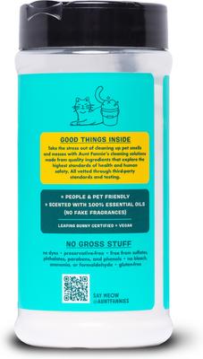 Show full view: Aunt Fannie's Bright Lemon Scented Cat Carpet Deodorizer, 16-fl oz bottle slide 3 of 3