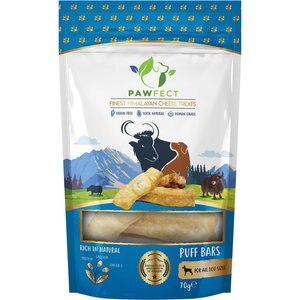 Pawfect Himalayan Cheese Puff Bars All Natural Grain-Free High-Protein Crunchy Dog Training Treat, 2.47-oz bag