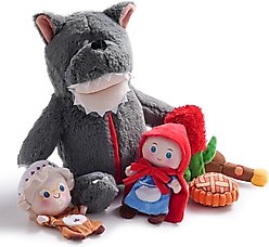 Nocciola 6 in 1 Fairy Tale Squeaky Plush Dog Toys, 6 count