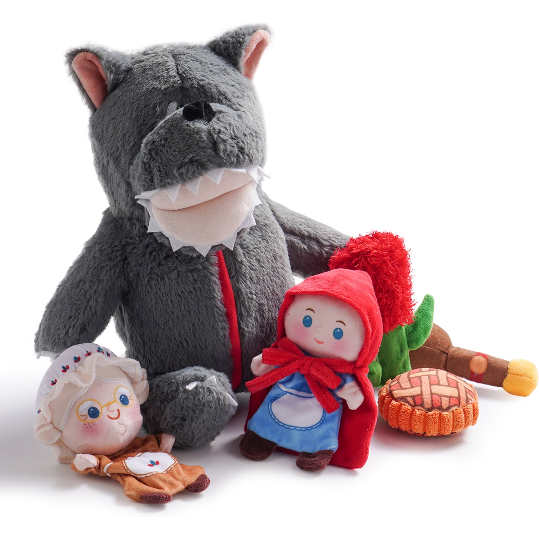 Nocciola 6 in 1 Fairy Tale Squeaky Plush Dog Toys, 6 count
