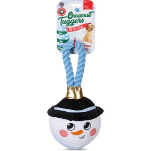 Bow-Wow Pet Snowman Ornament Rope Dog Tug Toy