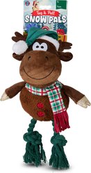 Bow-Wow Pet Christmas Moose Rope Leg Plush Dog Toy
