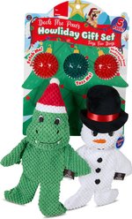 Bow-Wow Pet Christmas Dino Popcorn Holiday Dog Toy Gift Set, 5 count