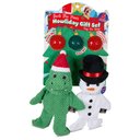 Bow-Wow Pet Christmas Dino Popcorn Holiday Dog Toy Gift Set, 5 count