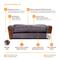 Show in main carousel: Moots Personalized VIP Microsuede Oak Couch Dog Bed with Removable Cover, Charcoal, Large slide 5 of 7