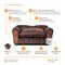 Show in main carousel: Moots Personalized VIP Microsuede Oak Couch Dog Bed with Removable Cover, Chocolate, Medium slide 5 of 7