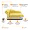 Show in main carousel: Moots Personalized Cleopatra Chaise Lounge Cat & Dog Bed with Removable Cover, Metallic Gold, Medium slide 5 of 7