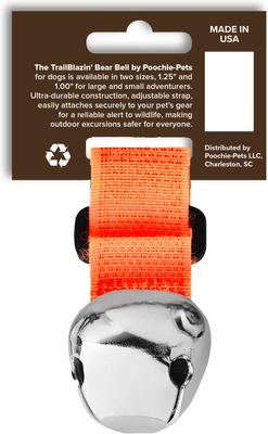 Show full view: Poochie-Pets TrailBlazin' Dog Collar Bear Bell, Orange, Large slide 2 of 7