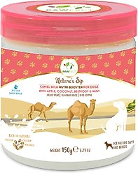 Pawfect Nature's Sip Camel Milk Powder with Apple, Coconut, Beetroot & Mint Grain-Free Dog Food Topper & Liquid Treat, 5.29-oz jar