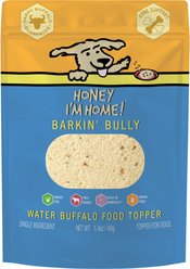 Honey I'm Home! Barkin' Bully Natural Water Buffalo Dog Meal Topper, 1.41-oz bag