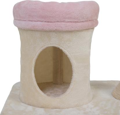 Show full view: Coziwow 57-in Flower Plush Iron Frame Cat Tree & Condo slide 9 of 10