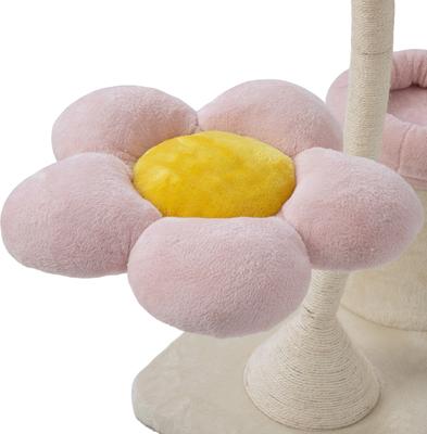 Show full view: Coziwow 57-in Flower Plush Iron Frame Cat Tree & Condo slide 8 of 10