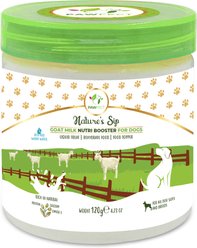 Pawfect Nature Sip Goat Milk Powder Grain-Free Dog Food Topper & Liquid Treat, 4.23-oz jar