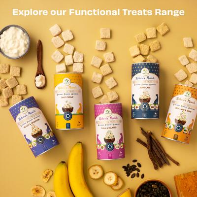 Show full view: Pawfect Nature's Munch Freeze-Dried Functional Daily Chomp for Training Dog Treat, 2.65-oz canister slide 7 of 9