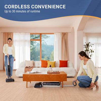 Show full view: Tineco GO H2O HammerHead MessDetect Complete Cordless Mop & Vacuum Cleaner, Black slide 4 of 10