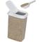 Show in main carousel: Buddeez Bird Seed Dispenser with Scoop, Clear & White, 1.6-qt slide 2 of 3