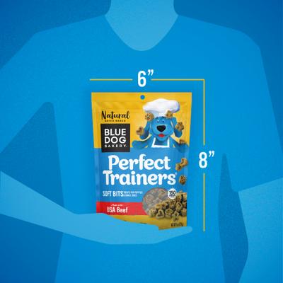 Show full view: Blue Dog Bakery Perfect Trainers Beef Soft & Chewy Dog Treats, 6-oz bag slide 7 of 10
