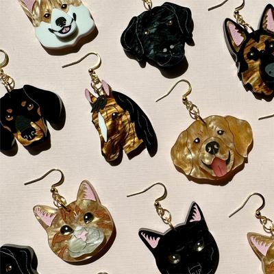 Show full view: Not Picasso Brown Horse Earrings slide 6 of 6