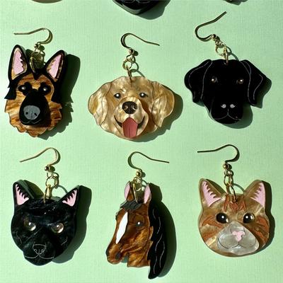 Show full view: Not Picasso Black Lab Earrings slide 5 of 5