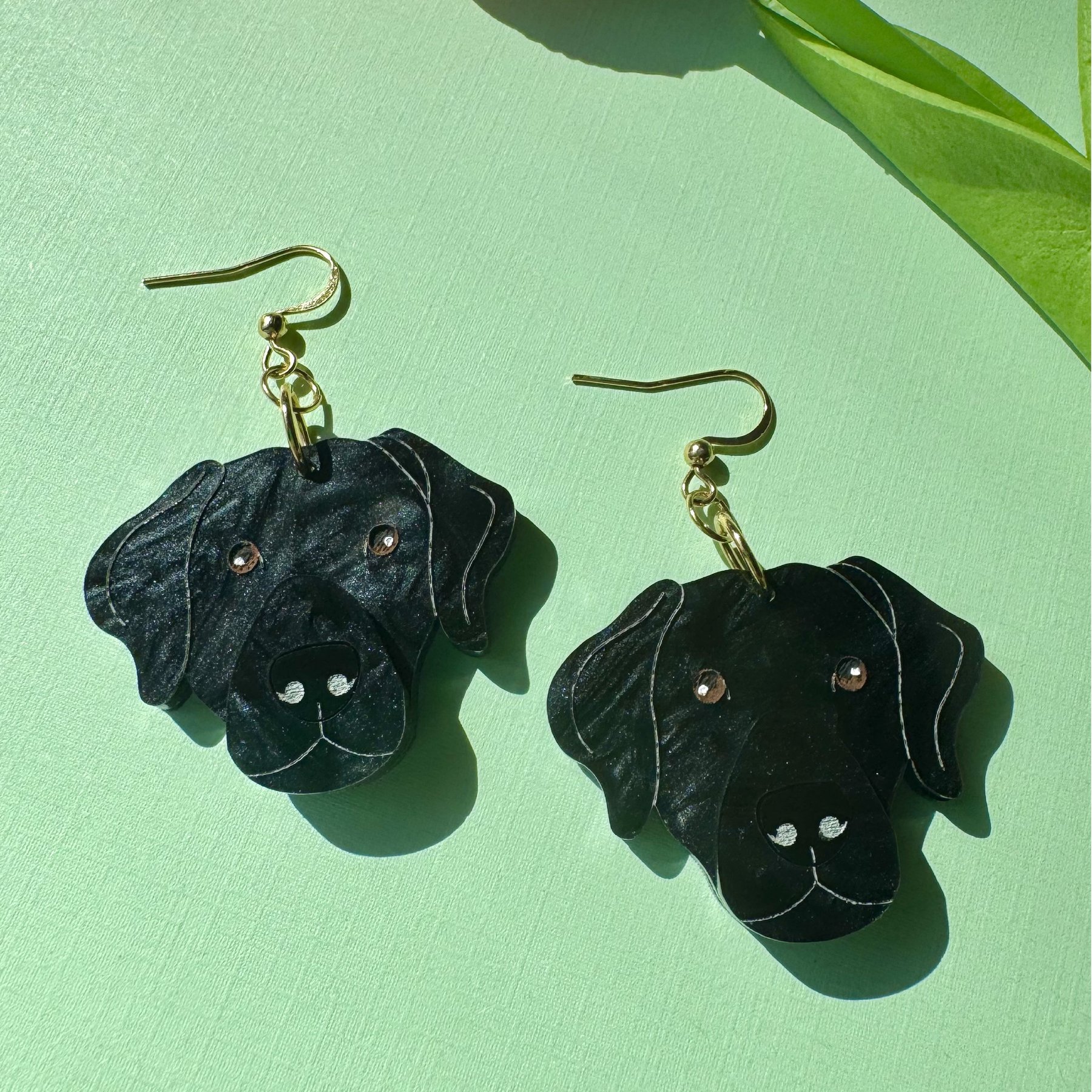 Not Picasso Black Lab Earrings