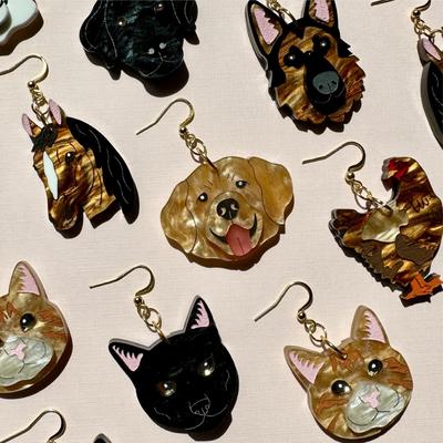 Show full view: Not Picasso Chicken Earrings slide 4 of 4